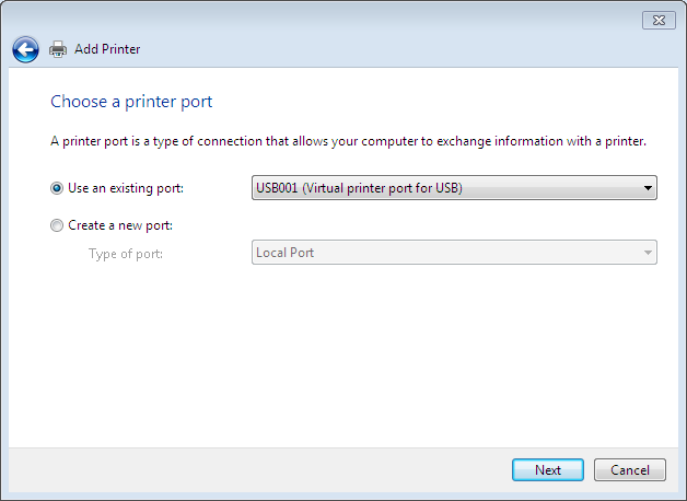 Usb Virtual Printer Port Driver